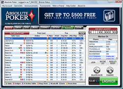Absolute Poker Lobby